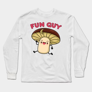 fun guy fungi mushroom Long Sleeve T-Shirt